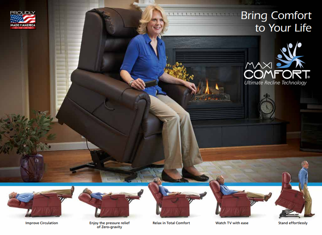 Long-Beach golden lift chair recliner