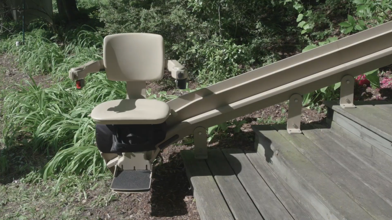 Bruno Elite curved outdoor stair lift