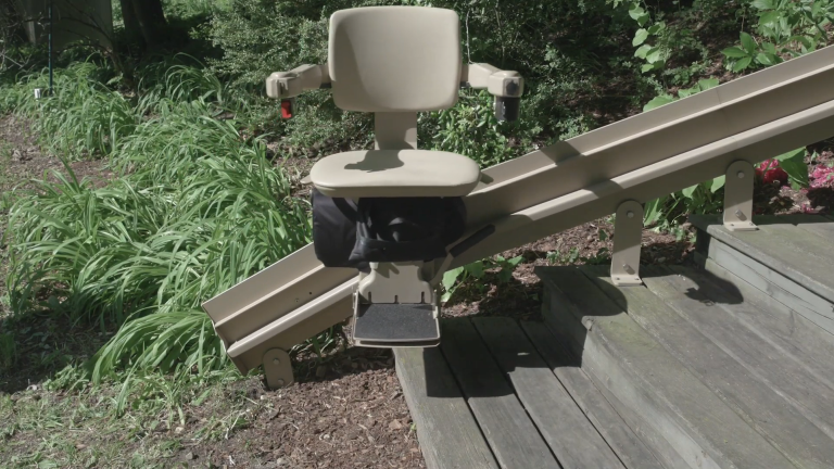 Bruno Elite curved outdoor stair lift