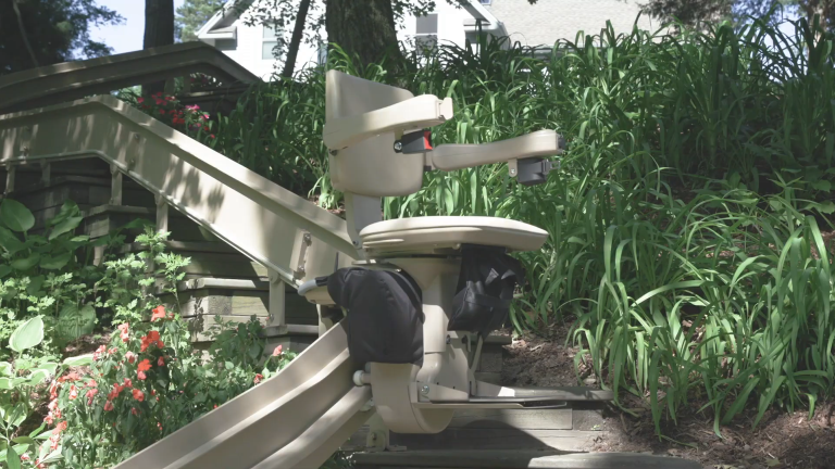 Bruno Elite curved outdoor stair lift