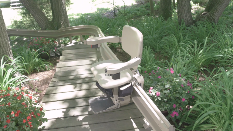 Bruno Elite curved outdoor stair lift