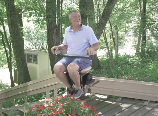 Bruno Elite curved outdoor stair lift