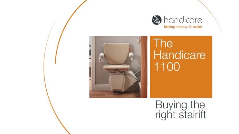 Handicare 1100 straight stair lift